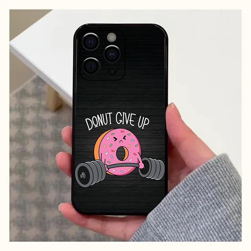 Gym Fitness Bodybuilding Phone Case For Apple iPhone 15,14,13,12,11,Pro,X,XS,Max,XR,Plus,Mini Soft Black Cover