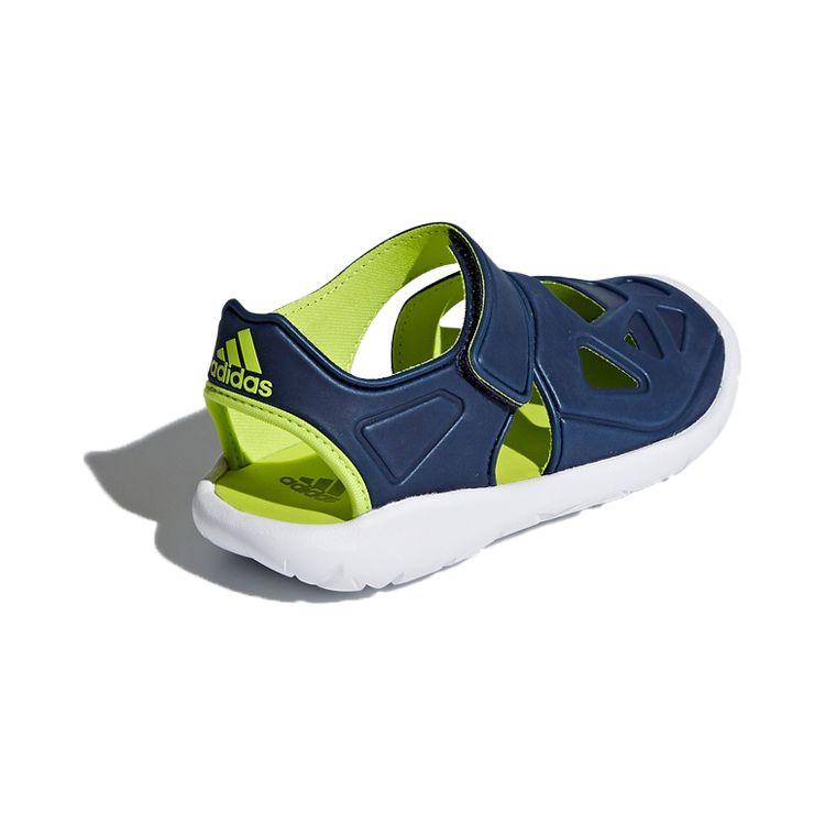 Adidas Fortaswim Space Leather Comfortable Kids Sandals Kids Sandals Deep-Blue Green CQ0082