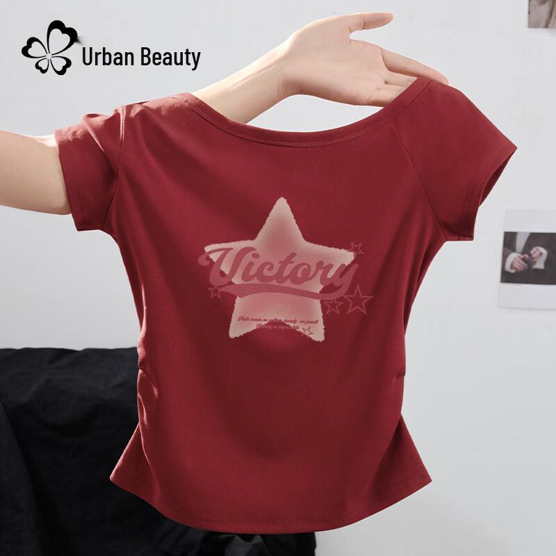 

Women s Asymmetrical Shoulder Slim-Fit T-Shirt L