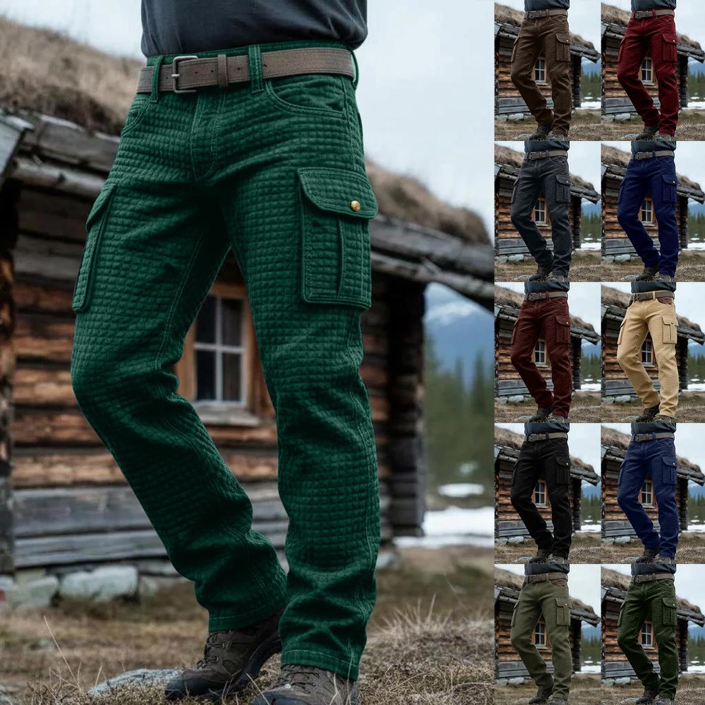 Men's Multi-Pocket Work Pants Men's Casual Fashion Work Pants