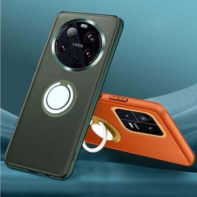 Pentru Mi 13 Husă ultra magnetică pentru suport pentru inel pentru Xiaomi Mi 13 Lite 13 pro, piele PU, lentilă metalică, protecție pentru cameră, husă din silicon pentru telefon