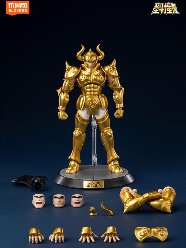 Original Anime Saint Seiya Building Block Toy Saint Seiya Taurus Aldebaran Aiolos Aiolia Mu Action Figure Splicing Toy Collect