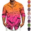 Herren Freizeit Langarmshirt mit Halloween-Print für Frühling, Sommer und Herbst