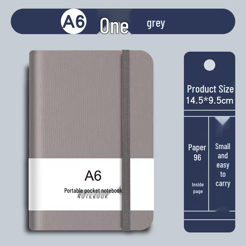 A7 Portable Laptop Notebook - Cute English Planner, Pocket-Size for Students, Japanese/Korean Style A6 Notepad