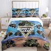 Cartoon Monster Truck All Season Duvet Cover Comforter Bedding Sets Soft Quilt Cover and Pillowcases SingleDoubleQueenKing