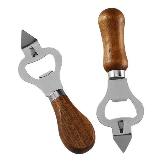 Steel Bottle Opener with Ergonomic Handle Wine Bottle Opener Beer Cap Remover