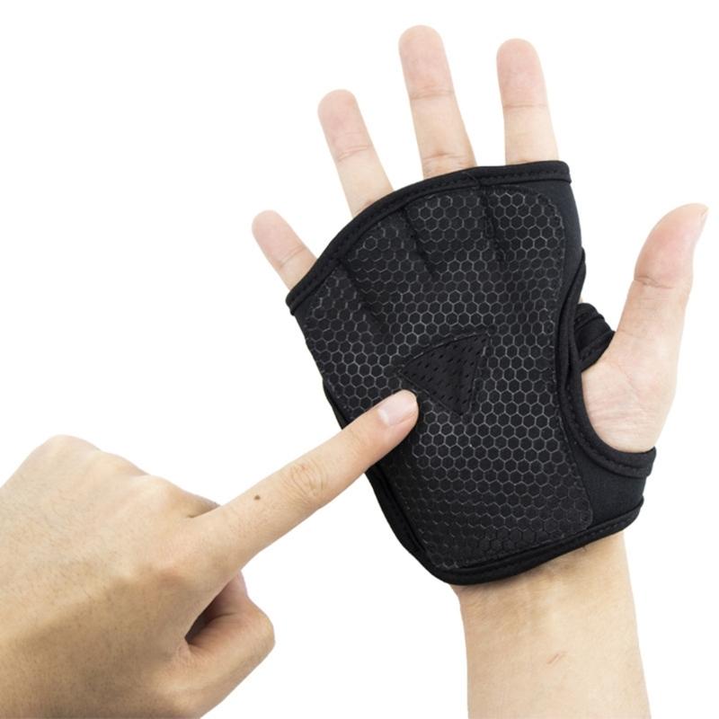 2 buc Mănuși de antrenament din silicon anti-alunecare pentru patru degete Mănuși pentru antrenament cu greutăți Mănuși pentru sală Mănuși pentru ridicare greutăți pentru bărbați Femei