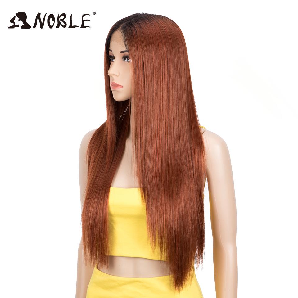 Noble Synthetic Lace Front Wig 28Inch Long Straight Lace Wig Red Wig Women Lace Wig Wig For Black Women Straight Lace Front Wigs