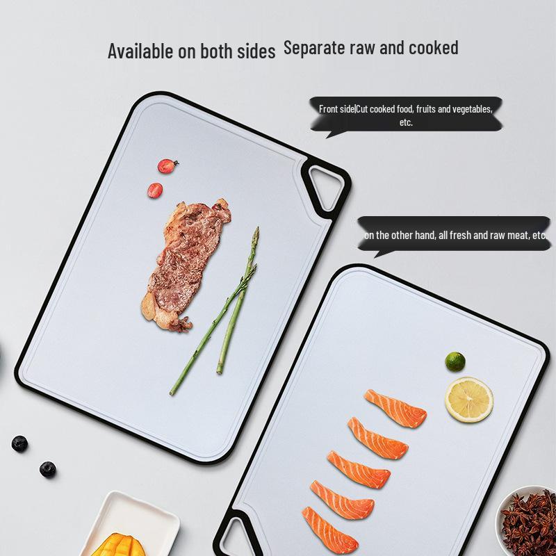Anti-Mold Antibacterial Non-Slip Double-Sided Kitchen Cutting Board for Fruits and Vegetables