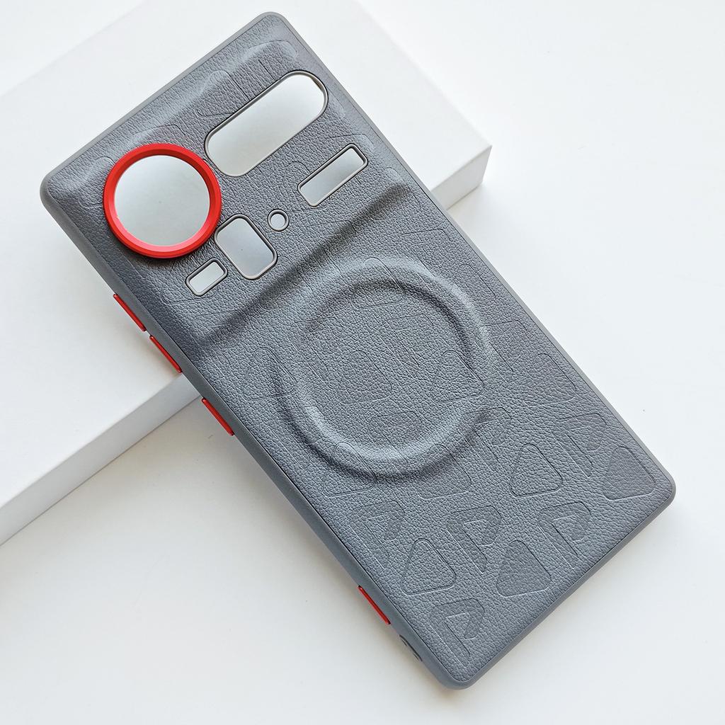 Für ZTE Nubia Z80 Z70 Ultra & Z70s Ultra Hülle Stoßfest Matt Magnetisch Weich Hybrid TPU+Nylon+Metall Rückseite Anti-Fingerabdruck Abdeckung