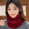 Twists Turtleneck Fake Collar Solid Color Pullover Wool Bib Detachable Knitted Scarf  Girl