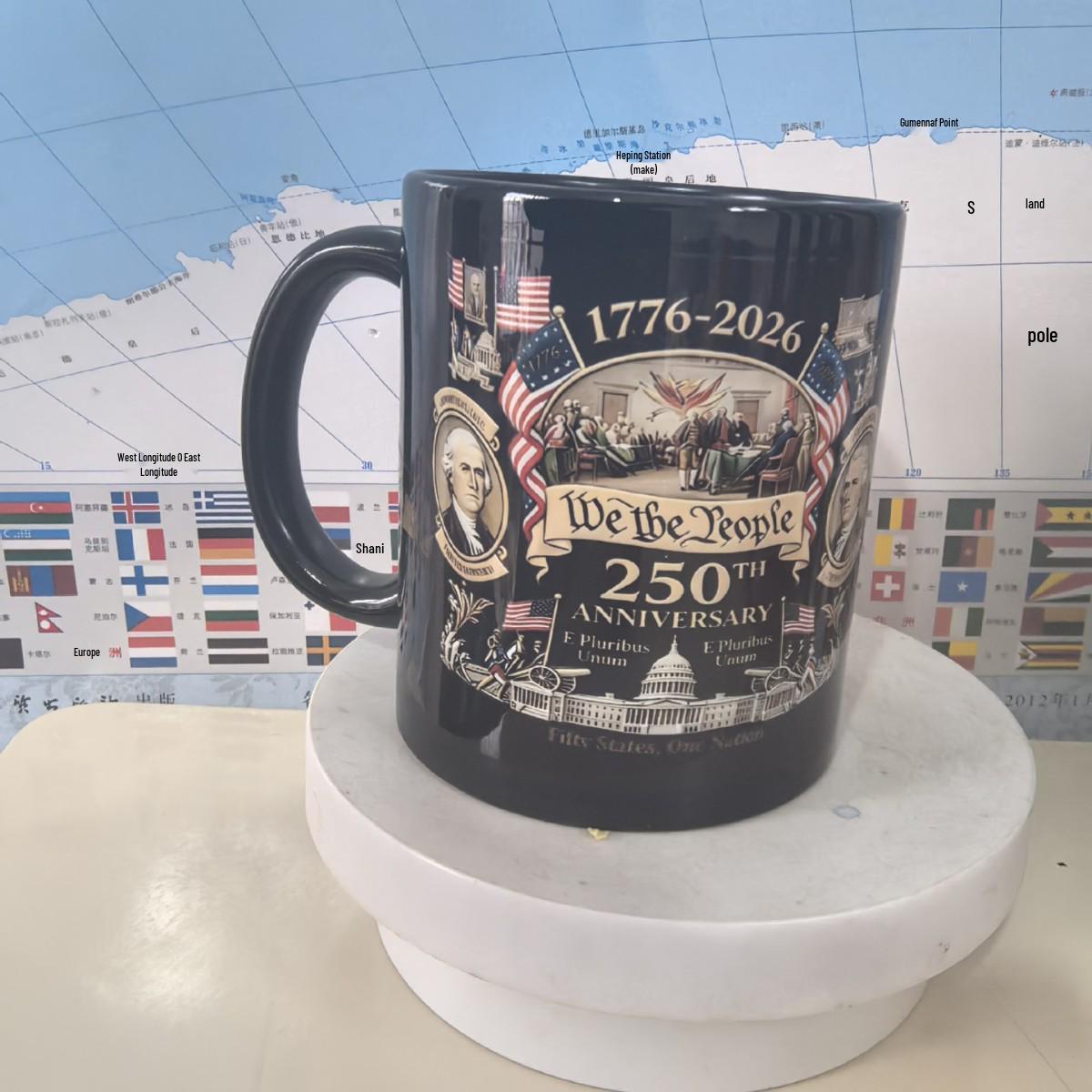 

In-Stock Customizable White Ceramic Mug 301-400ml чорний