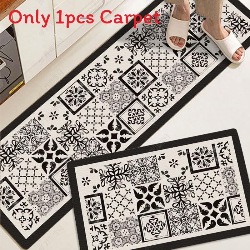 Pvc Long Rectangular Kitchen Floor Mat Waterproof Oilproof Nonslip For House Kitchen