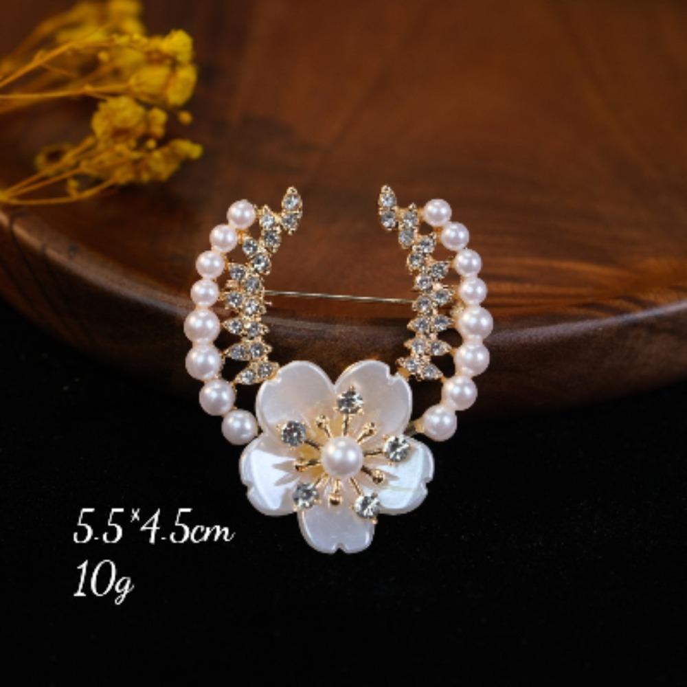 Brooch Scarf Buckle Alloy Diamond Studded Bowknot Korean Style Elegant Temperament For Women Daily Wear Gift