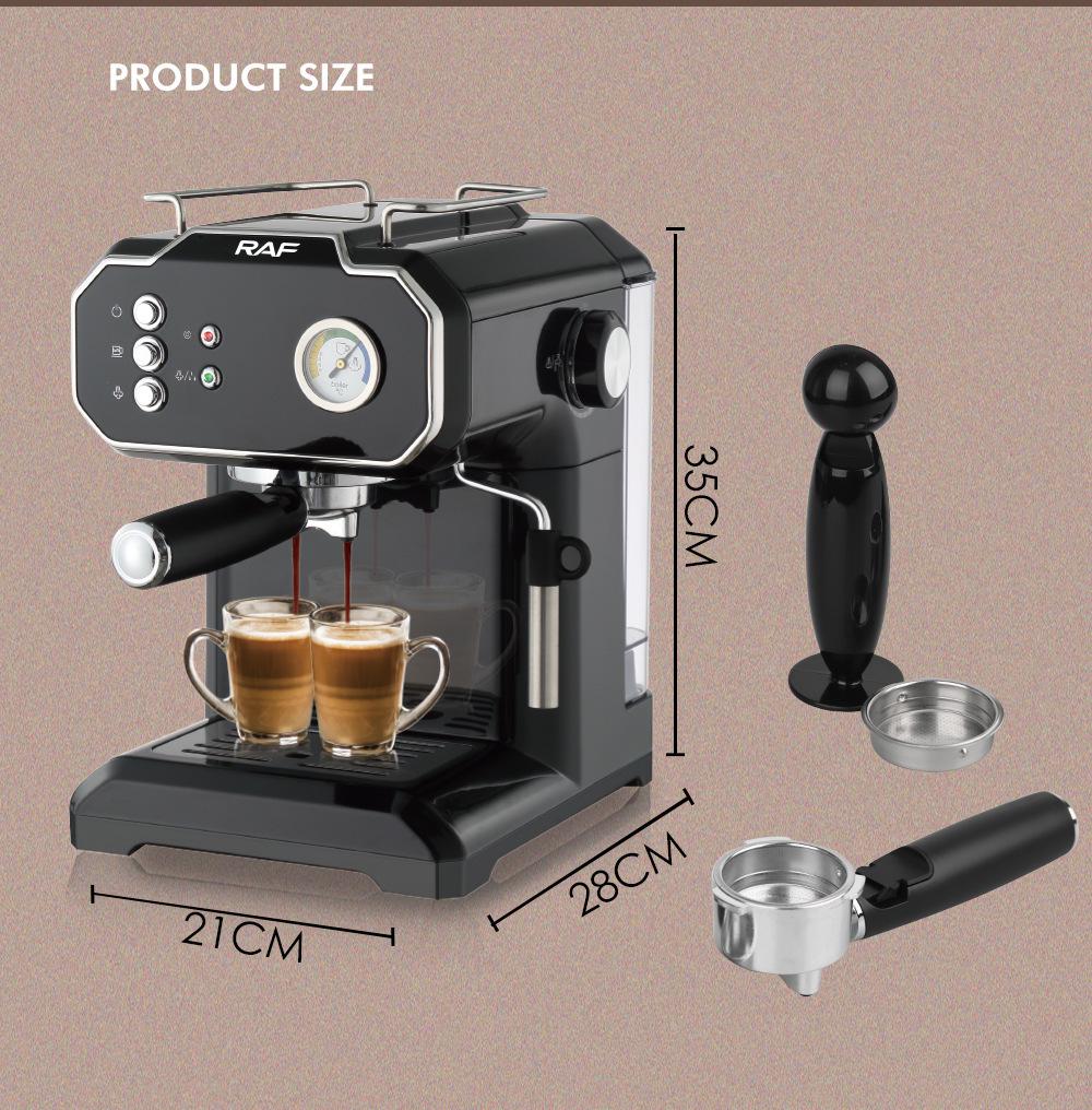 European/Australian Standard Semi-Automatic Coffee Machine with High-Pressure Extraction and Steam Milk Frothing