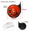 CH0024 2 Stück 12V Lufthupe für Auto Schneckenförmige Elektrische Lufthupe Marine Lauter Alarm-Kit Boot Motorrad Zweiklang-Autohupe Lautes Signal