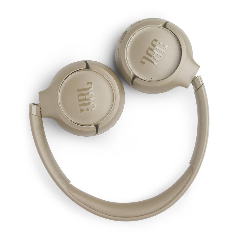 JBL TUNE530BT Wireless Headphones Bluetooth 76 Hours Playtime On-Ear USB-C Charging Multi-Point Beige JBL App Compatible