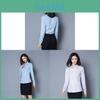 Womens Long Sleeve Business Shirt With Polyester Fabric For Office Wear