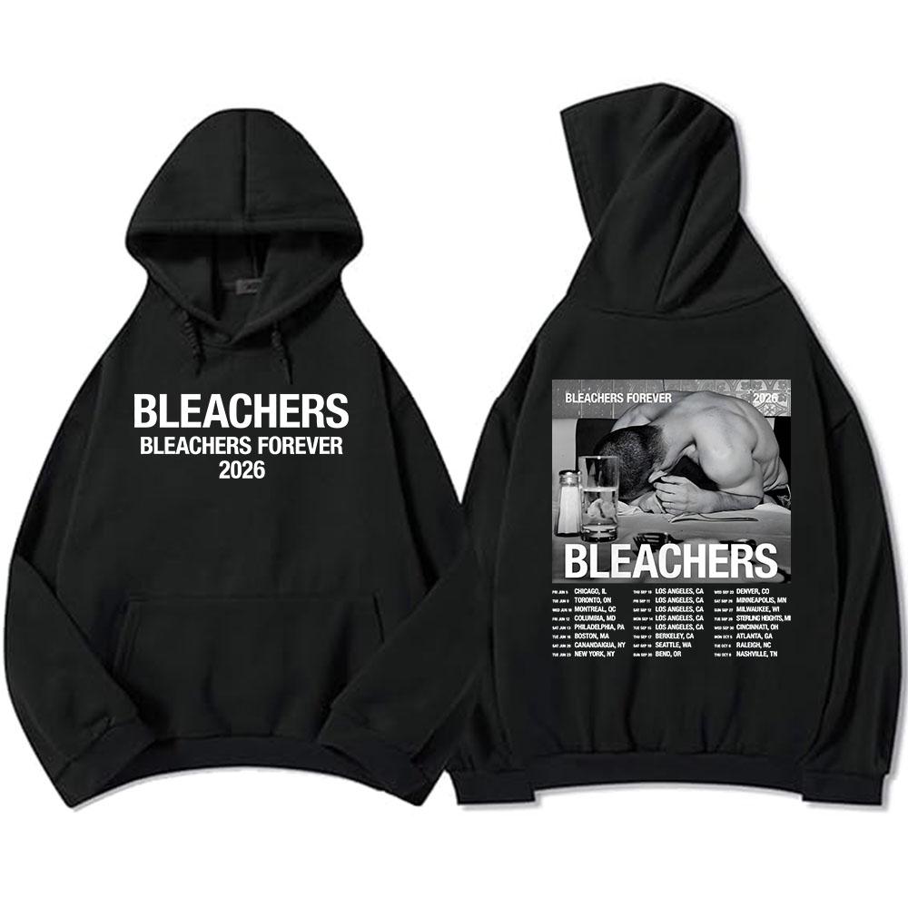 

Bleachers Forever 2026 Tour Hoodies Fleece Long Sleeve Male Hooded Sweatshirts Unisex Streetwear Design Graphic Print Pullovers XS