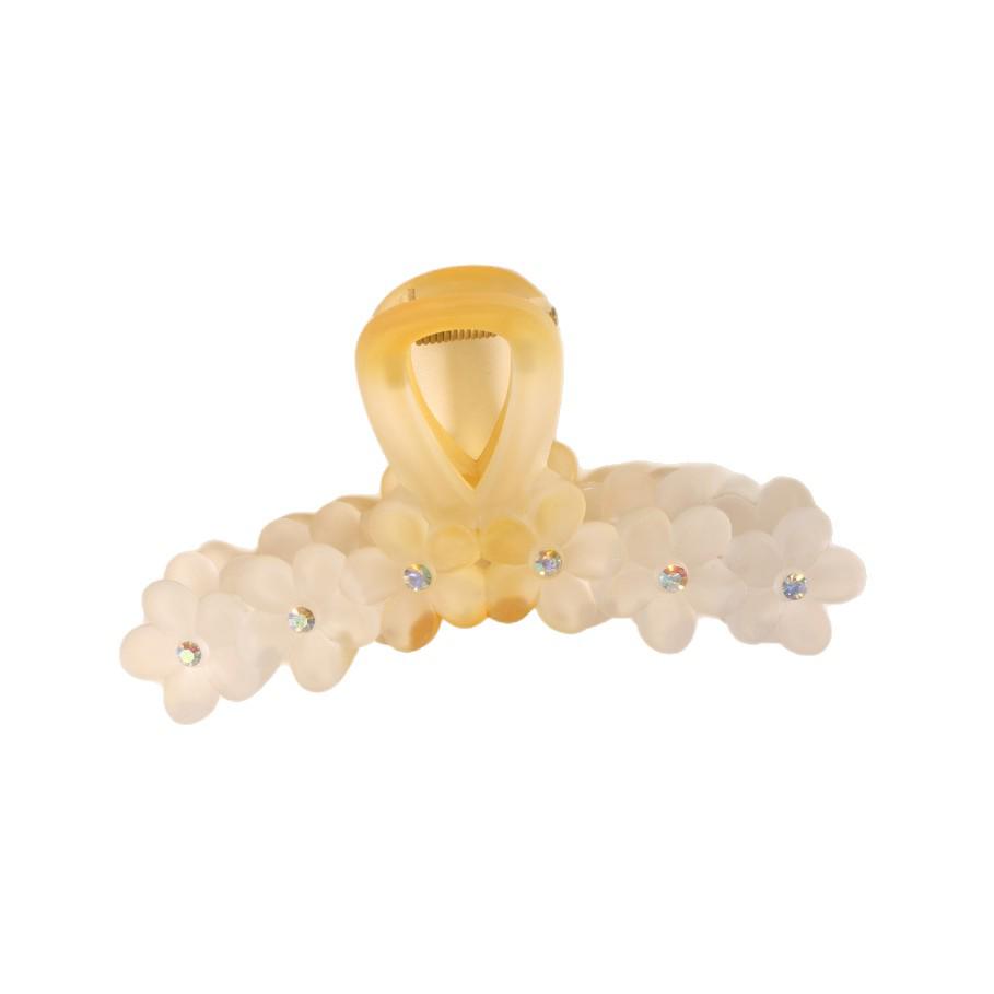 Gradient Rhinestone Shark Hair Clip for Women's Updo