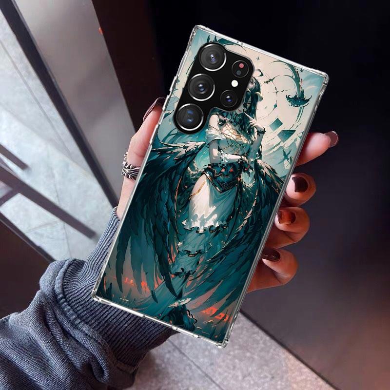 Albedo Overlord Anime Phone Case For Samsung Galaxy S23 S24 S25 Edge S26 Ultra S22 + S21 Plus S20 FE Cover Silicone Print Shell