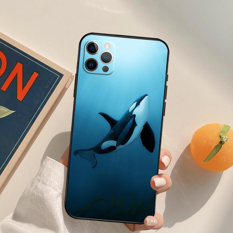 Orcas Killer Whales Case For iPhone 12 11 13 Pro Max Mini 7 8 Plus X XR XS Max SE 2020 Camera Protection Shell