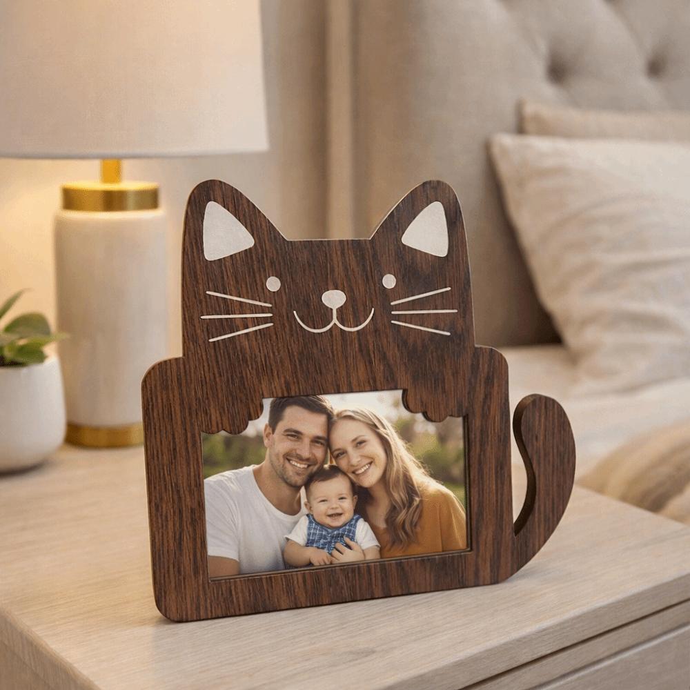 Wooden Photo Album Frame Animal Shapes Photo Display Rack Poster Frame  Home Decor