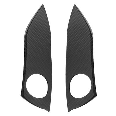 2 stücke Carbon Fiber Warnung Licht Schalter Panel Trim Rahmen Passt für Toyota RAV4 20062012