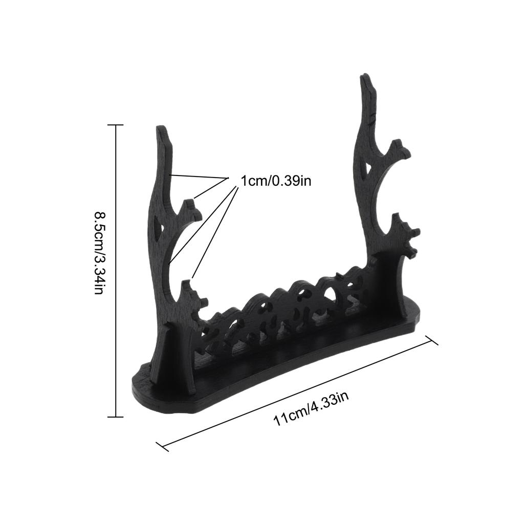 Stereo Display Stand for Sword Collections with Balanced Proportions Suitable for Wall Mounted or Freestanding Applications