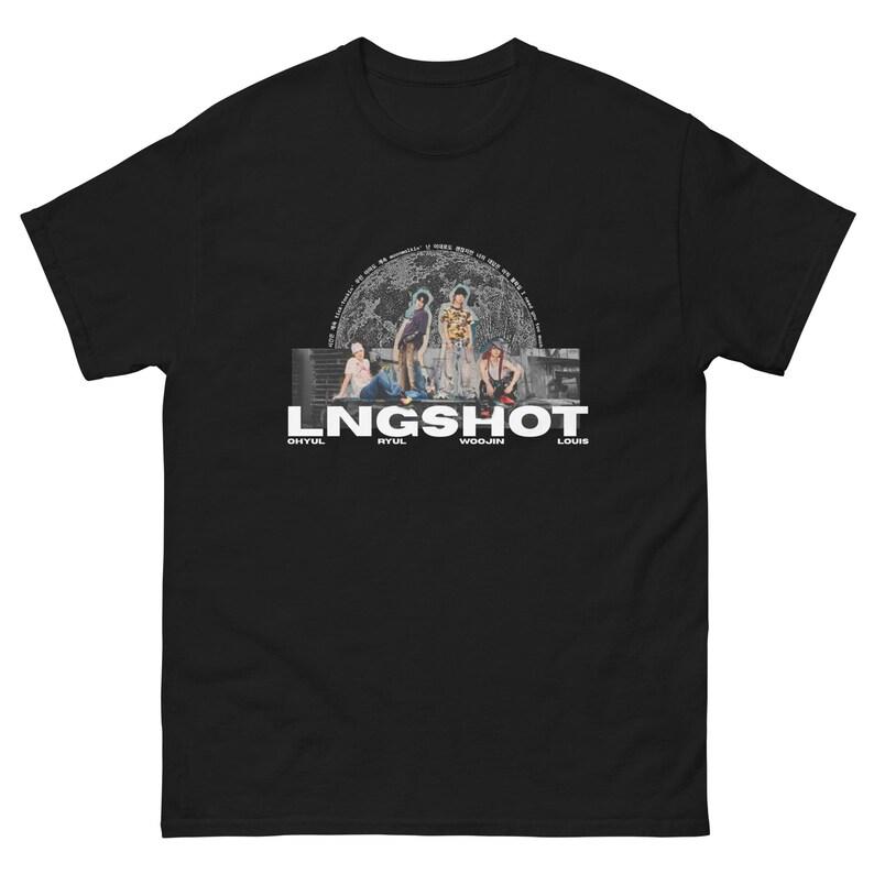 

LNGSHOT Moonwalkin Унисекс Футболка _ Фан-мерч K-pop бойз-бэнда Модная Трендовая Футболка Мужская Женская Винтажный Топ Хип-хоп Уличная Одежда Оверсайз Футболка 4XL