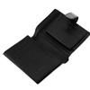 Wings Men' Genuine Leather Zipper Wallet Black
