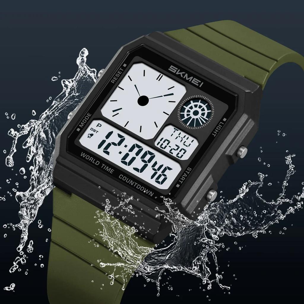 SKMEI 2347 Electronic Watch For Men Women Student Waterproof Outdoor Chrono Wristwatch Clock Reloj Daylight Time Digital Sport