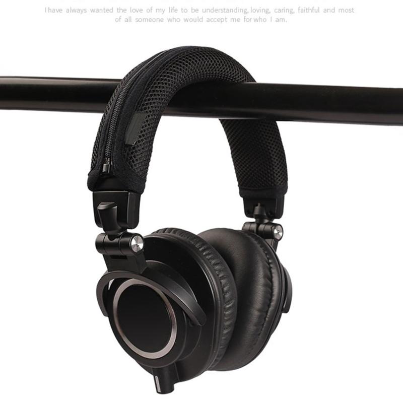 Breathable Headband Cover for ATH M50X Headphones Headbeam Sleeve Prevent Wear and Tear Improve Wearing Experience