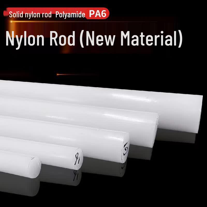 White PA6 Nylon Round Rod