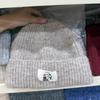 Versatile niche cartoon sticker showing thin wool hat for women, warm in autumn and winter, age reduction, small face, personalized knitted hat head