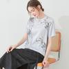 New Chinese Style Silk Blend Printed Blouse