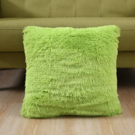 

Плюшевая однотонная прикроватная подушка-спинка, однотонный чехол на подушку для дивана 43x43cm with pillow core