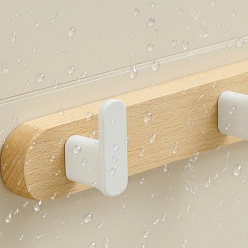 Multi-Purpose Wooden Hanger Hook Waterproof Wall Hook Modern Design Door Hooks  Bedroom