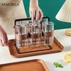 Pallet Rettangolare Nordico in Plastica Colori Legno Imitazione Vassoio Frutta Caffè Vassoio Portaoggetti Piatto da Pranzo Vassoio da Servizio per la Casa Vassoio da Tè
