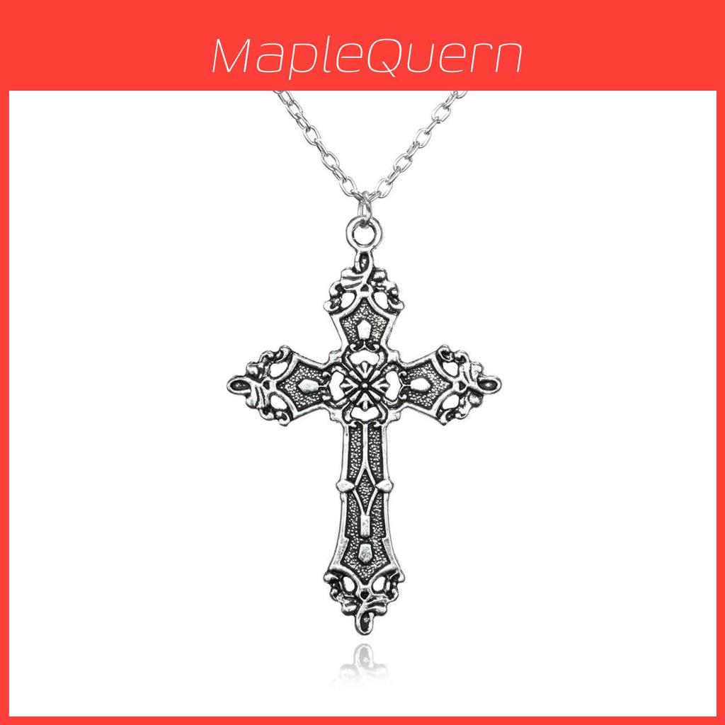 Gothic Cross Pendant Necklace For Women With Vintage Bohemian Style For Summer 2024