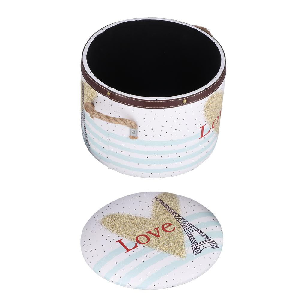 Storage Stool Multifunctional Shoes Storage Footstool with Lid for Household Bedroom Dining Room