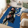 Black Panther Floral Living Room Nonslip Area Rug Soft Carpet For Bedroom Game Playroom Sofa Office Home Decor Doormat Christmas Gift C929108