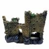 Resin Artificial Fish Tank Ancient Castle Decoration Aquarium Rock Cave Building Decoration Aquatic Landscaping Ornament