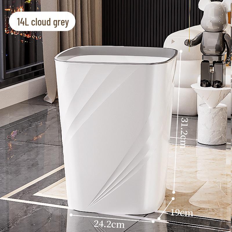 High-End Large Capacity Trash Can for Living Room, Bathroom, Bedroom, Kitchen, Dorm, and Office