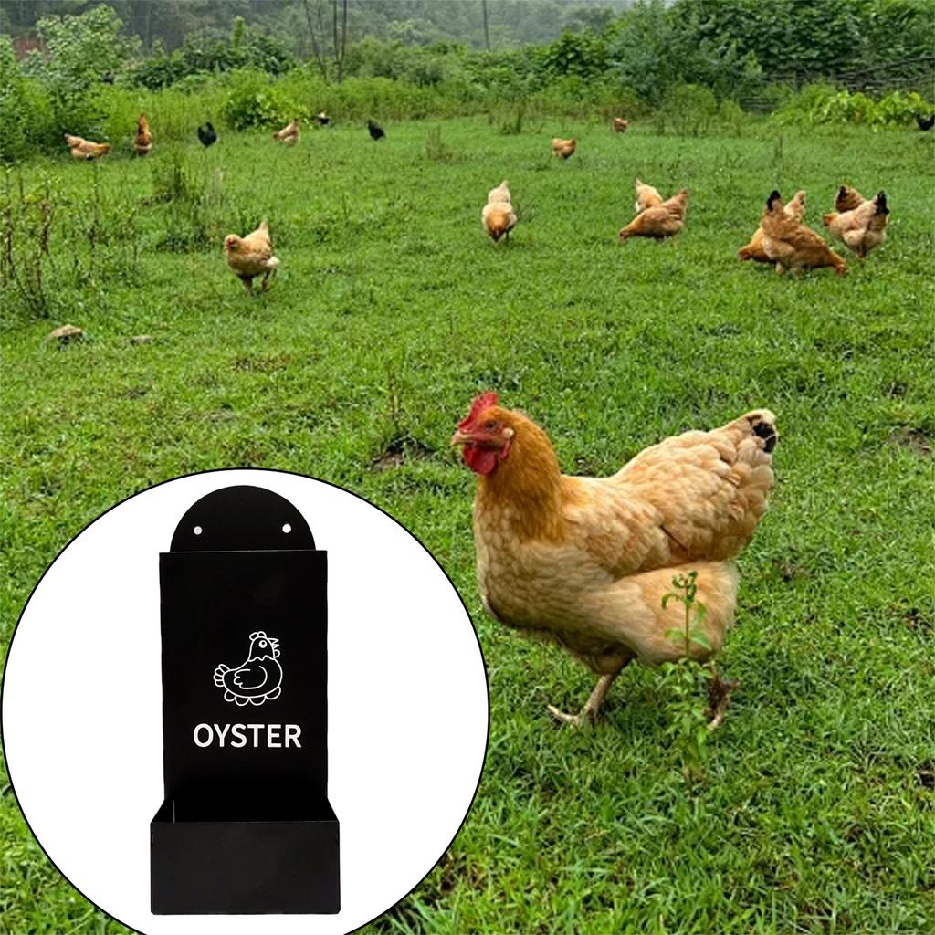 Large Capacity Metal Chicken Feeder with Weatherproof Design for Outdoor Use - Durable Poultry Feed Dispenser for Coop and