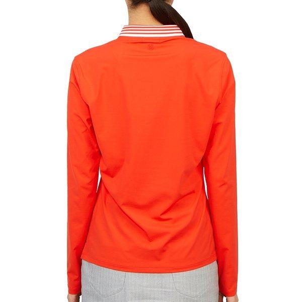 Zipore Golfwear Women S Collar Long Sleeve T ShirT g4lS23k863 Poppy