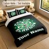 3Pcs Bedding Set Custom Name Text, 1 Sheet 2 Pillowcases Home Bed DecorCeltic FC
