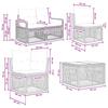 Garden Sofa Set 9 Pieces Grey Poly Rattan