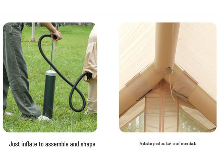 6.3 Sq. Meter Four-Season Automatic Inflatable Tent with Skylight
