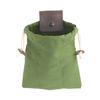 Fruit Picking Bag Collapsible Bushcraft Leather Pu Hunting Belt Bag Gathering Bag Portable Bushcraft Bag for Hiking